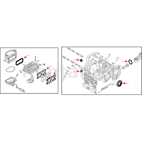 KIT EMPAQUES GX630 GX660 GX690 12312-Z6L-000  91201-Z6L-003  91202-Z6L-003  12208-Z6L-003  91308-Z6L-003  91302-Z6L-003