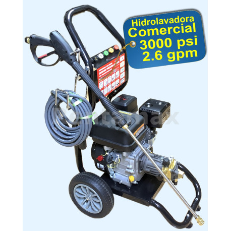 HIDROLAVADORA 3000 PSI 2.6GPM GASOLINA ECONOMICA