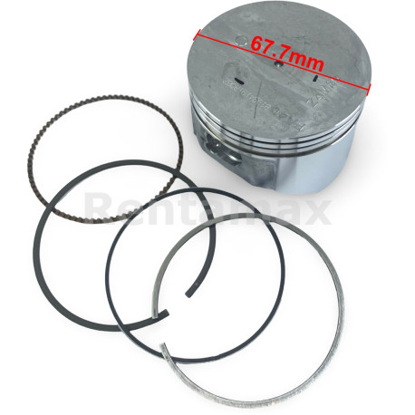 KIT PISTON ANILLOS STD HONDA GX160 HONDA 5.5HP PISTON FALDA LARGA