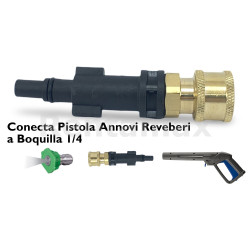 ADAPTADOR PISTOLA ANNOVI REBERVERI A BOQUILLA ¼