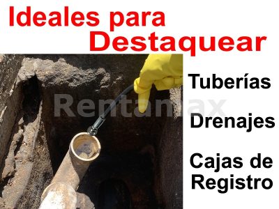 Manguera para Destaquear Cañerias Inodoros Tuberias Destapa Caños