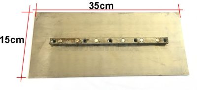 KIT 4 ASPAS LLANETA ALISADORA CONCRETO HELICOPTERO 150mm x 350mm