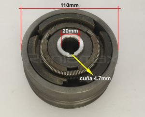 CLUTCH POLEA 20x110mm Faja A
