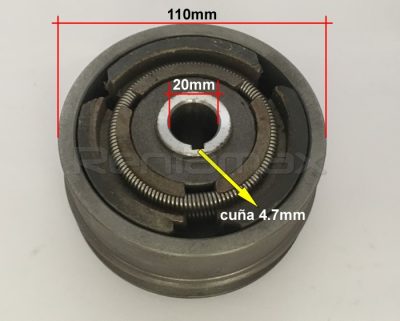 CLUTCH POLEA 20x110mm Faja A