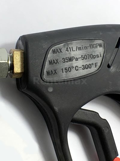 PISTOLA P/ AGUA CALIENTE 150C 5000PSI 3/8-1/4 MANGO ANATOMICO