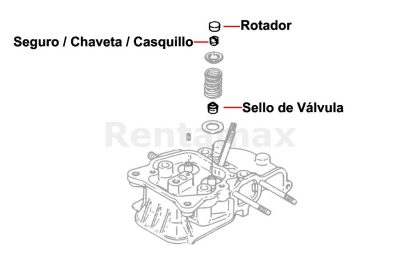 KIT SELLO VALVULA CON ROTADOR Y CASQUILLO O CHAVETAS 105010-11490 27310-060001 114350-11340