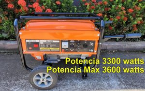 GENERADOR PLANTA ELECTRICA 3300 WATTS 3600 WATTS