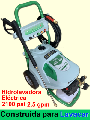 HIDROLAVADORA ELECTRICA INDUSTRIAL 2100psi 2.5gpm 3.8hp 220v