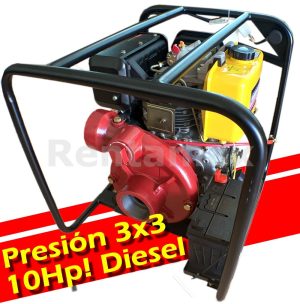 BOMBA DE AGUA PRESION DIESEL 3X3 ARANQUE ELECTRICO