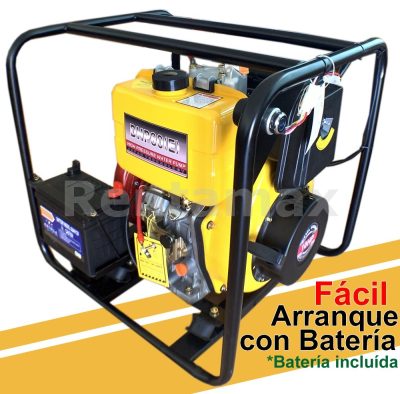 BOMBA DE AGUA PRESION DIESEL 3X3 ARANQUE ELECTRICO