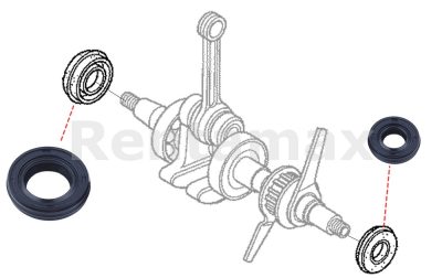 KIT RETENEDORES HONDA GX35 91214-ZM3-003 91212-Z0H-003