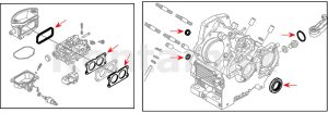 KIT EMPAQUES GX630 GX660 GX690 12312-Z6L-000 91201-Z6L-003 91202-Z6L-003 12208-Z6L-003 91308-Z6L-003 91302-Z6L-003
