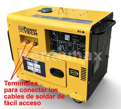 GENERADOR SOLDADOR DIESEL 180AMP 5KW ARRANQUE ELECTRICO - Imagen 3