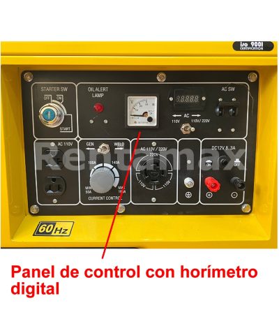 GENERADOR SOLDADOR DIESEL 180AMP 5KW ARRANQUE ELECTRICO - Imagen 8