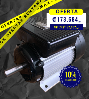MOTOR 3HP 220V CERRADO 1750RPM - RENTAMAX COSTA RICA