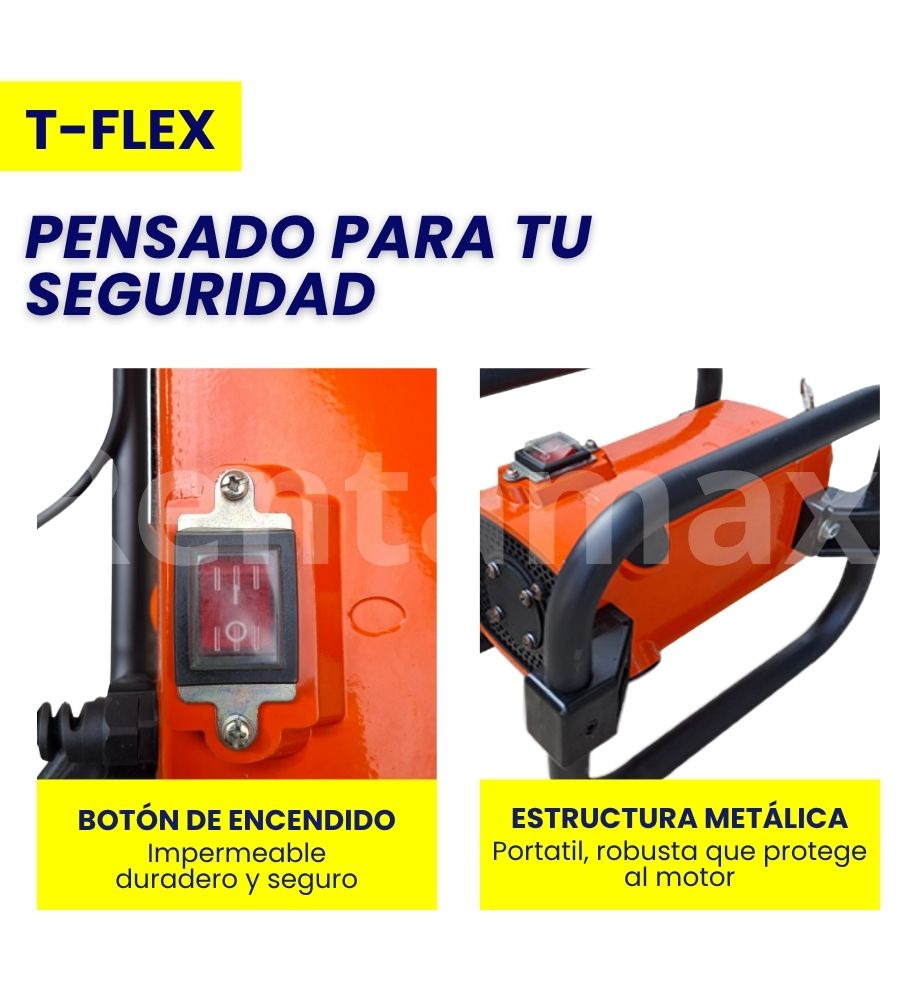 VIBRADOR CONCRETO 2,4HP CABEZA 45MM MANGUERA 4 METROS