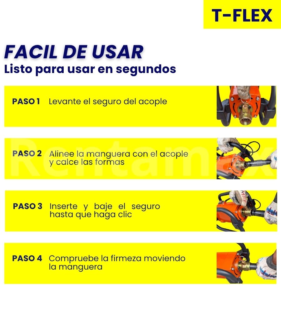 VIBRADOR CONCRETO 2,4HP CABEZA 45MM MANGUERA 4 METROS - Imagen 7