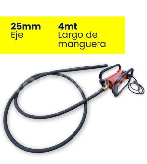 VIBRADOR CONCRETO 2,4HP CABEZA 25MM MANGUERA 4 METROS - Imagen 2VIBRADOR CONCRETOVIBRADOR CONCRETO 2,4HP CABEZA 25MM MANGUERA 4 METROS - Imagen 4VIBRADOR PARA CONCRETO VIBRADOR 2,4HP CABEZA 25MM